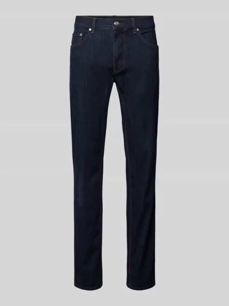 Jeansy o kroju regular fit z 5 model ‘Cooper’ Brax granatowe
