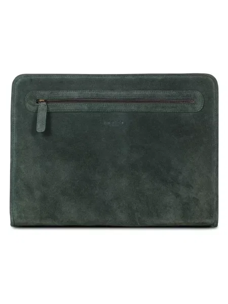 Torba na laptopa Howard London skórzana zielona