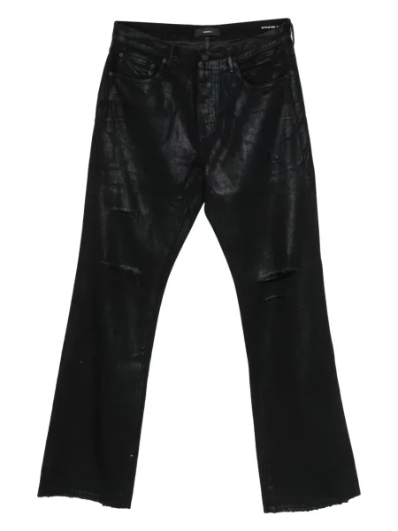Blugi Purple Brand zdrențuiți negru