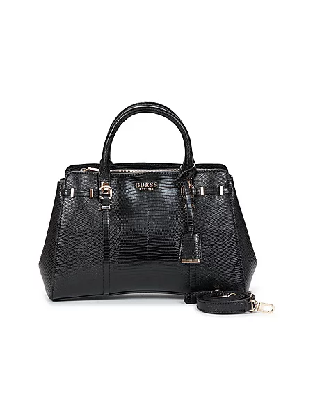 Crossbody torbica Guess iz umetnega usnja črna