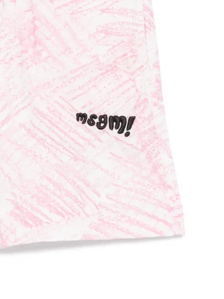Szorty dziecięce Msgm białe