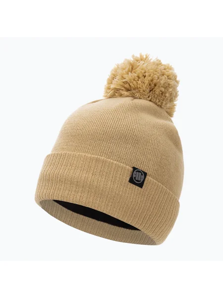 Olcsóbban. téli sapka Pitbull West Coast Beanie Bubble Small Logo 2 sand. Méret: OS bézs