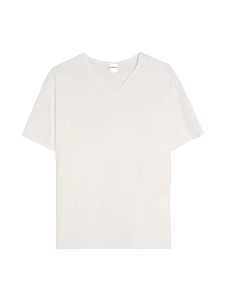 Bershka Tricou murdar alb