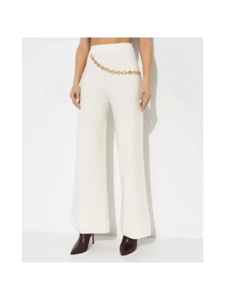 Spodnie Paco Rabanne wełniane białe