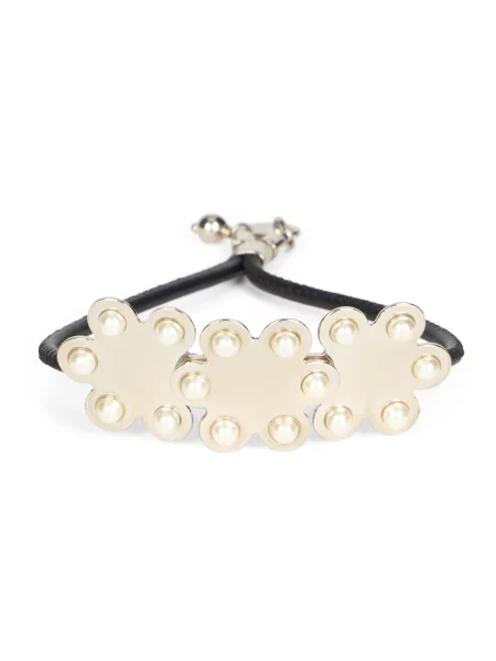 Bransoletka Red Valentino skórzana szara