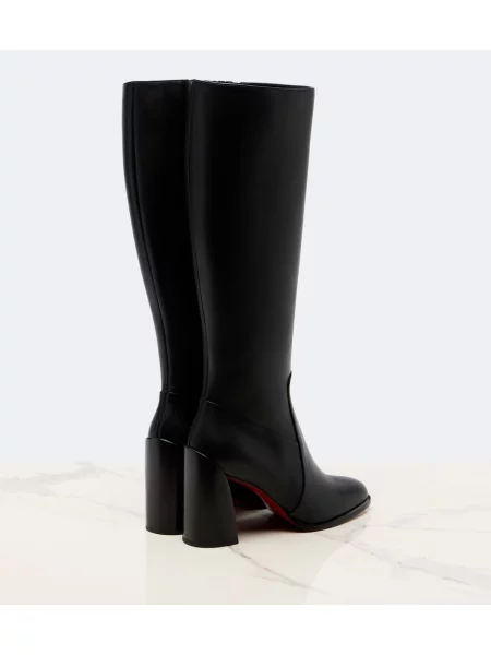 Kožené čižmy Christian Louboutin čierna