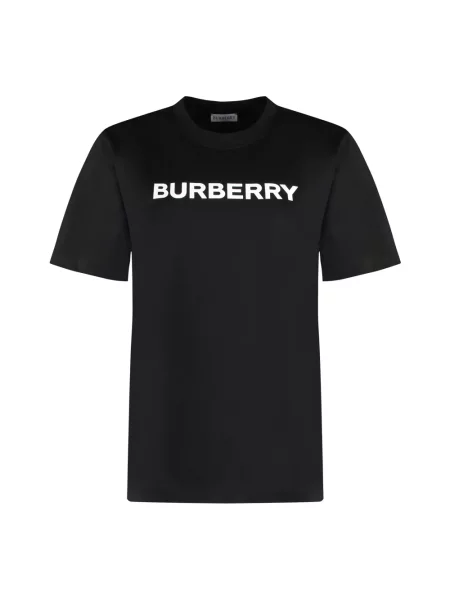 Koszulka Burberry z logo czarna