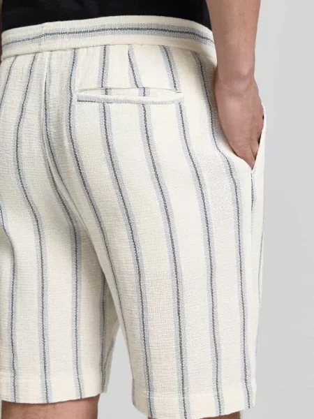 Szorty dresowe o kroju regular fit z czystej bawełny model REGCAL' Selected Homme białe