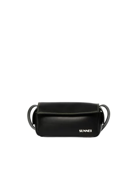 Torebka crossbody Sunnei skórzana czarna