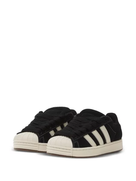 Csíkos sneaker Adidas Superstar fekete