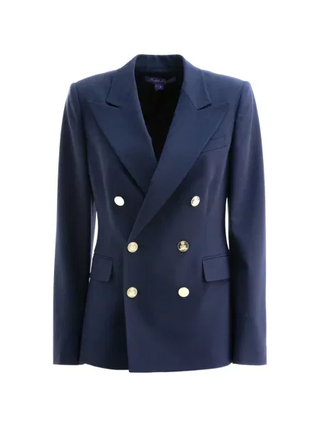 Sacou Ralph Lauren Collection cu două rânduri de nasturi albastru