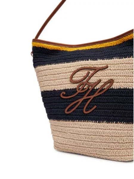 Torbica Tommy Hilfiger Th Nautical Bucket Crochet Str Šarena