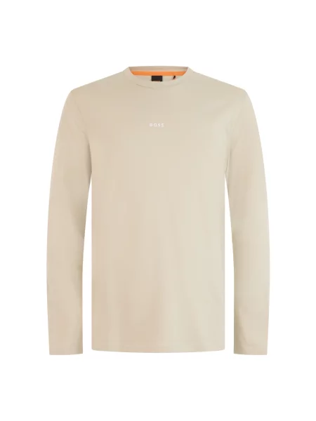BOSS Longsleeve Tchark beżowy