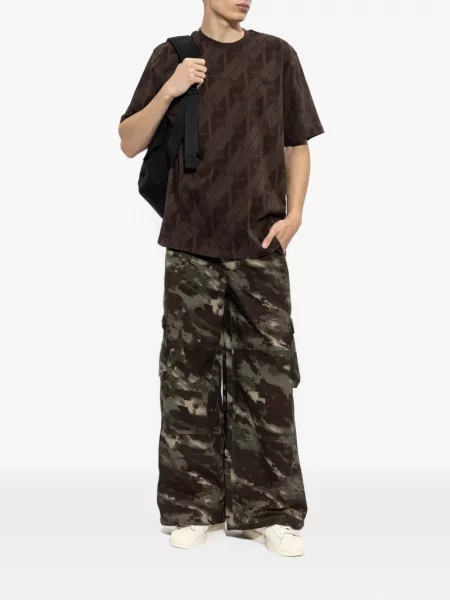 Fustă Adidas cu broderie conici cu model camuflaj negru
