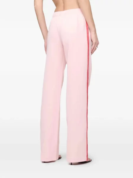 Pantaloni Re/done cu dungi alergare roz