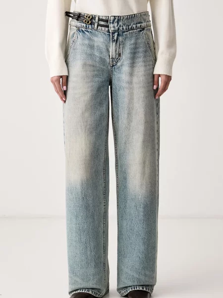 Miss Sixty jeansy wide leg niebieskie