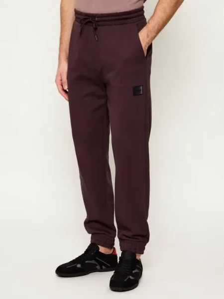 HUGO Pantaloni de trening Danopan | Relaxed fit bordo