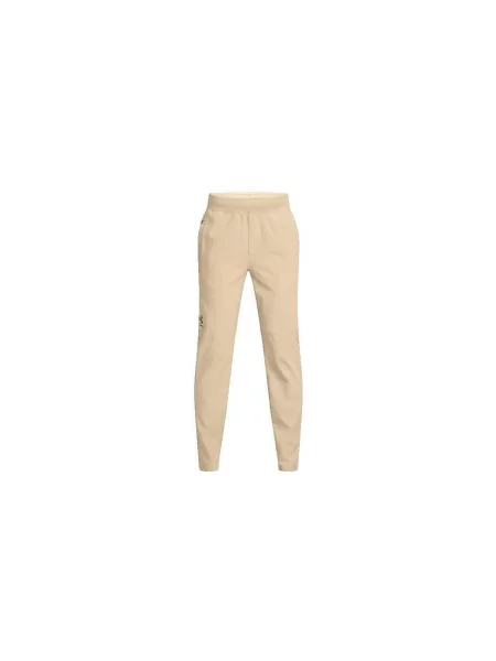 Pantaloni copii Under Armour bej