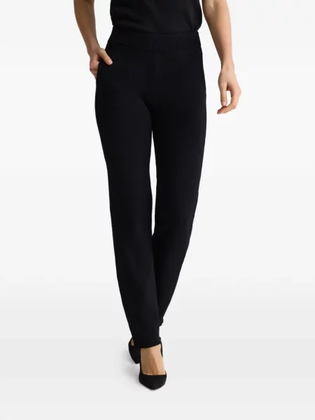 Pantaloni St. John tricotate negru
