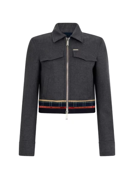 Geacă Dsquared2 de flanelă gri