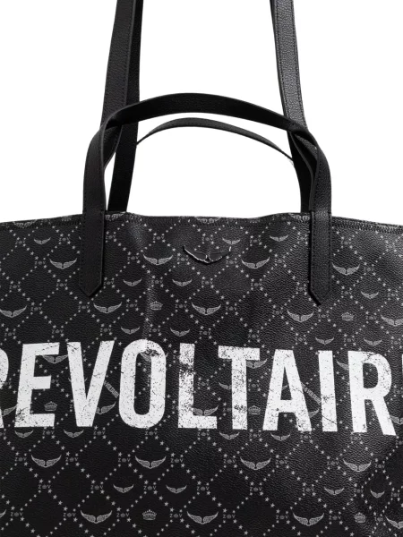 Geantă Zadig&voltaire cu imagine negru