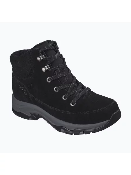 Ghete pentru femei SKECHERS Trego Snow Breeze Black negru