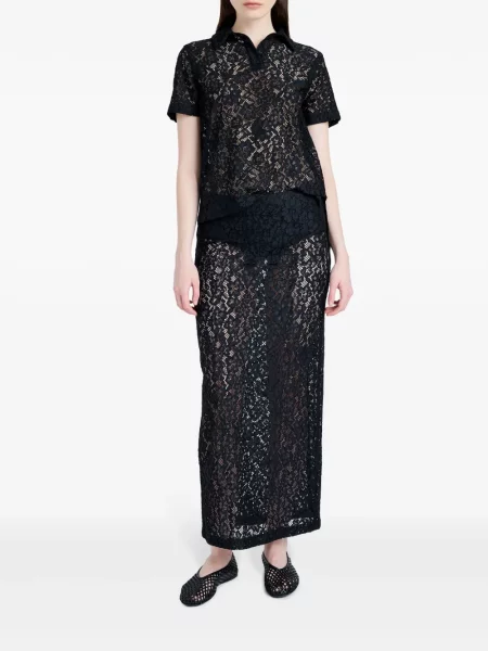 Fusta maxi Proenza Schouler negru