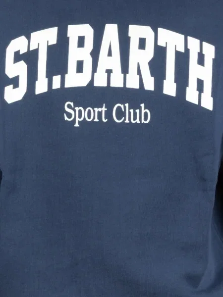 Pulover Mc2 Saint Barth cu decolteu în U albastru