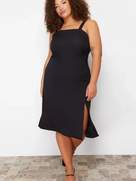 Obleka Trendyol črna