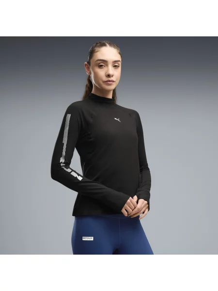 PUMA koszulka z długim rękawem Brightstride CLOUDSPUN Odzież S czarny