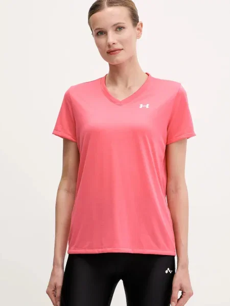 Тениска за трениране Under Armour Tech розово