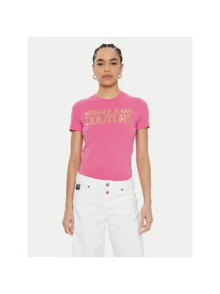 Majica Versace Jeans Couture roza