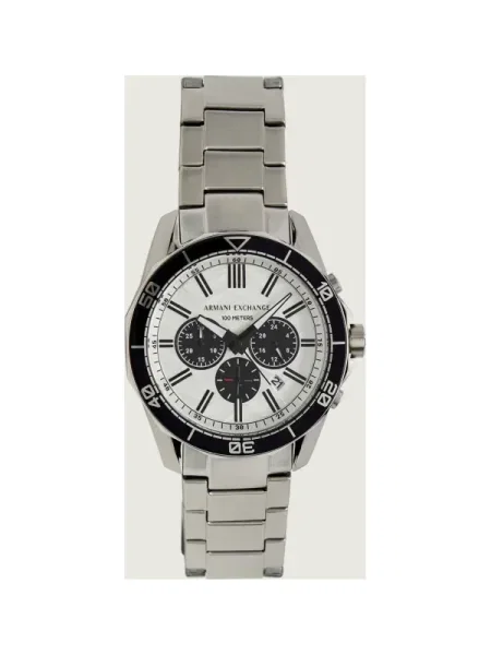 ARMANI EXCHANGE Ceas analogic negru argintiu
