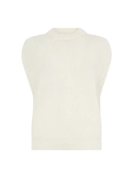 Dzianinowy sweter Peserico biały
