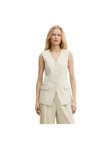 Kamizelka Patrizia Pepe beżowa