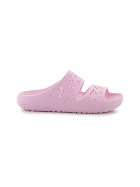 Natikače Crocs s cvjetnim printom ružičasta
