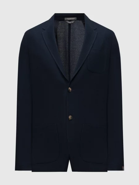 Піджак з нашивкою логотипа Capobianco синій