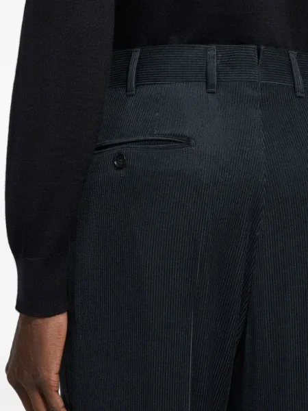 Pantaloni Zegna din cașmir verde