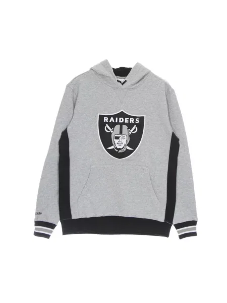 Ocieplana bluza z kapturem Mitchell & Ness polarowa szara