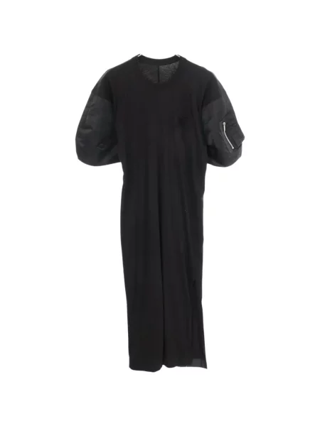 Scurt rochie midi Sacai negru