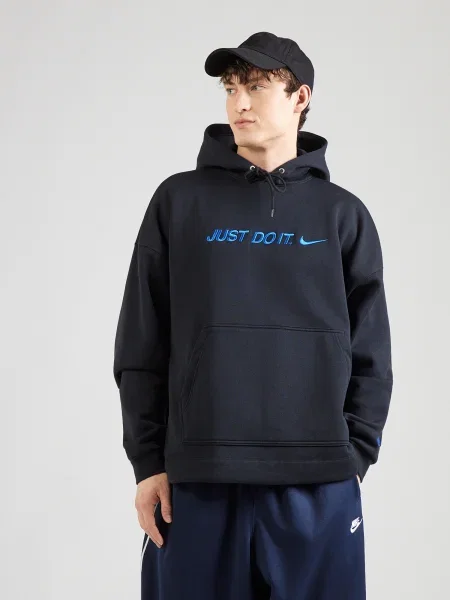 Nike Sportswear Tréning póló CLUB azúr fekete