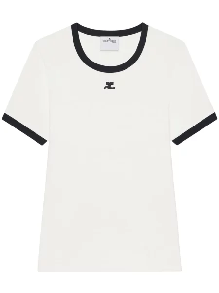 Tricou Courreges alb