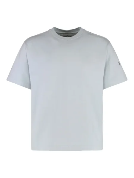 Tricou Stone Island cu decolteu rotund cu strasuri albastru
