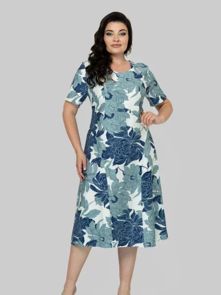 Сукня міді All Posa молочний