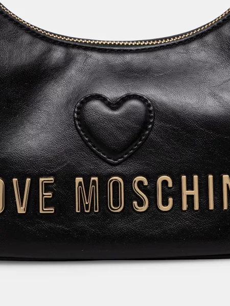Torebka Love Moschino skórzana czarna
