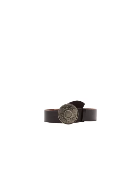 Pasek Acne Studios z nitami czarny