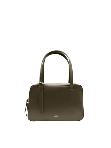 Torebka skórzana A.p.c. zielona