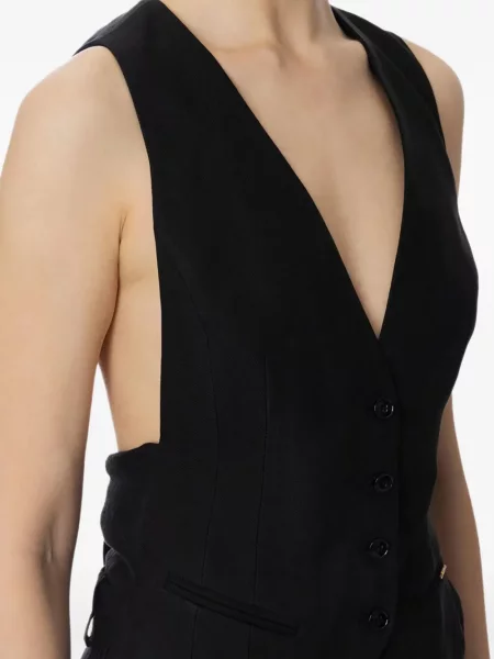 Γιλέκο Elisabetta Franchi μαύρο
