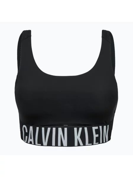 Biustonosz treningowy Calvin Klein Intense Power Medium Mesh black czarny