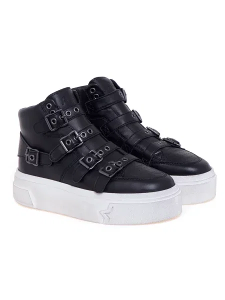 Sneakersy Ash skórzane czarne